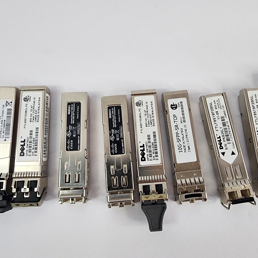 Lot of 18 various SFP fiber transciever modules - Picture 4 of 5